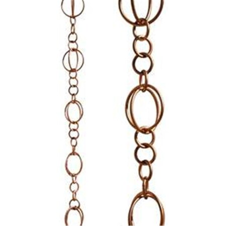 Patina Products Copper Life Circles Rain Chain - Half Length R280H